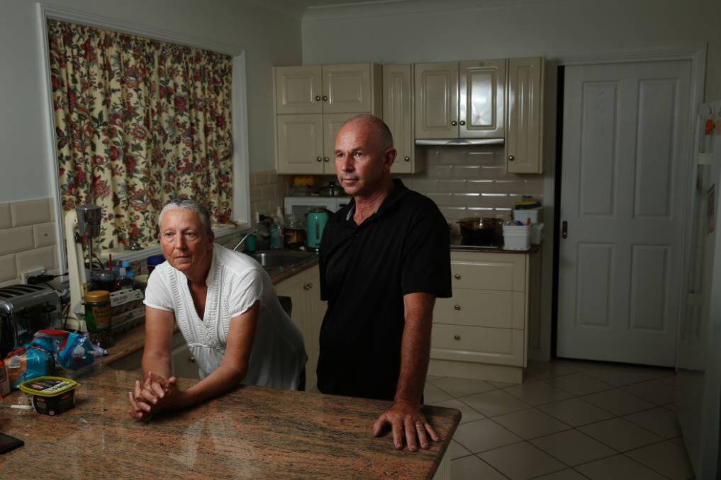 Red Zone residents Terry and Jenny Robinson. The couple believe there is a direct link between PFAS exposure and poor health. 