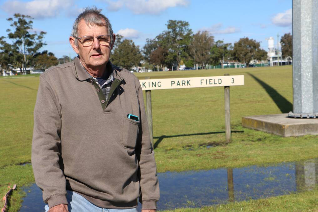 IMPROVEMENTS: Raymond Terrace resident since 1956 Dave Davies is one of many residents who have lodged submissions to the draft King Park sporting complex master plan which is expected to go before the council next month.