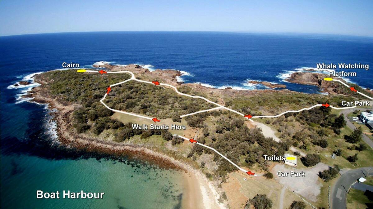 A map charting that area at Boat Harbour that the Walk With Us event will cover. Picture: Facebook/Port Stephens Suicide Prevention Network