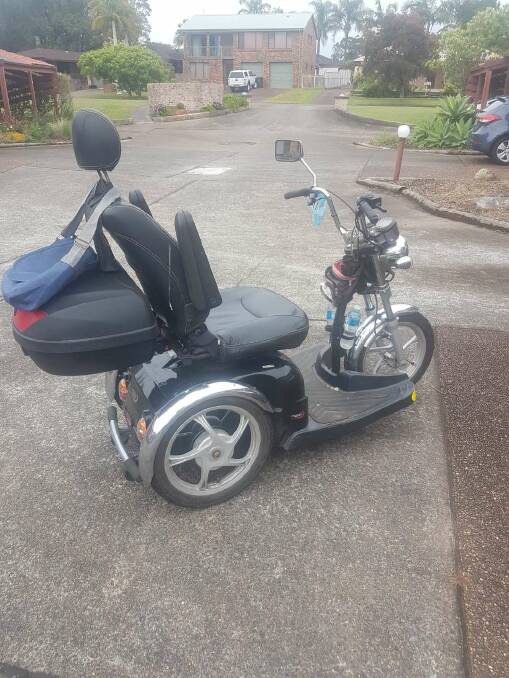 REPAIRED: John Williams' mobility scooter was fitted with two new batteries for around $285. Picture: Supplied