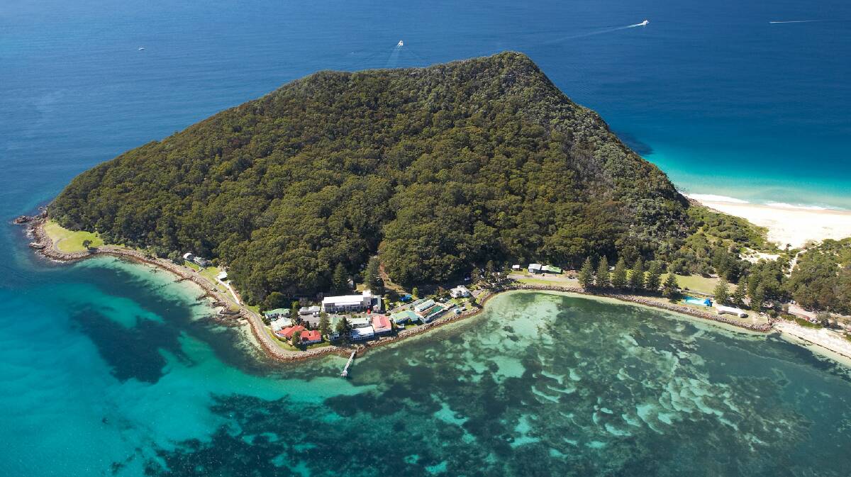 SPECTACULAR: The Tomaree headland and Tomaree Lodge which could one day be used as a marine education and research centre, according ot Friends of Tomaree Headland. Picture: Supplied