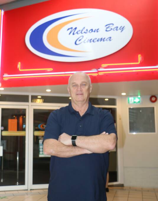 CLOSURE FEARS: Neil Merrin in front of the Nelson Bay Cinema located in the Cinema Mall.
