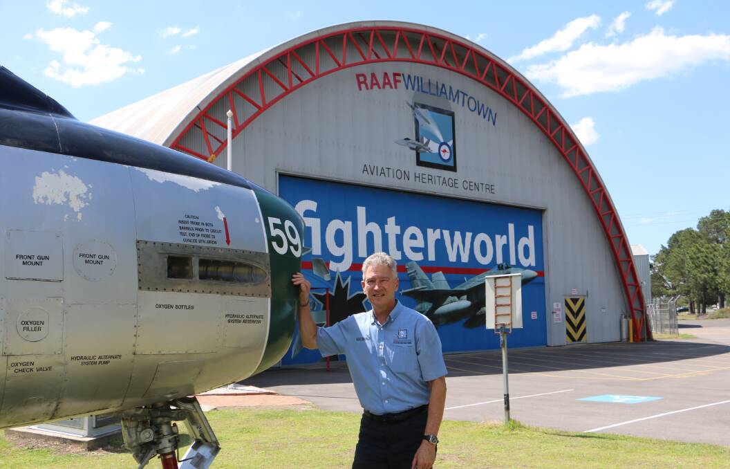 REOPENING: Fighter World museum at Williamtown will be reopening on November 1 in time to welcome Sydney visitors to the region. Pictured is manager Bernie Nebenfuhr.