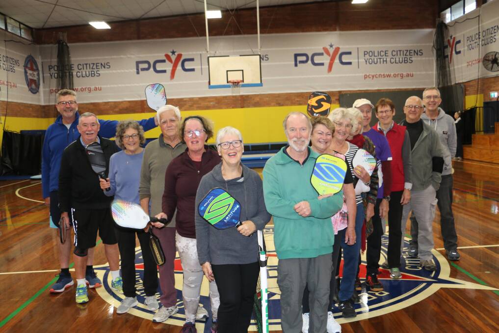 PADDLE UP: Some of the Thursday group of pickleball players at the Nelson Bay PCYC.