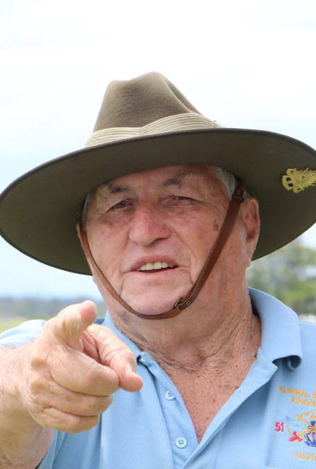 JOIN THE CAUSE: Stan Allanson from the Port Stephens National Servicemen's Association.