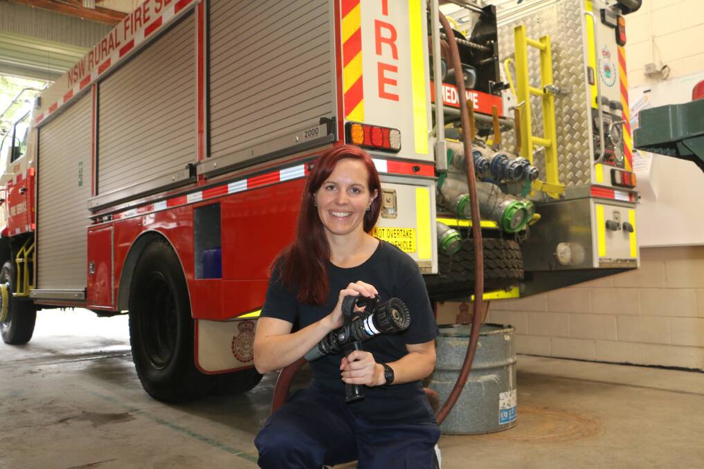 Alice Lavender, a member of the Medowie Rural Fire Brigade.