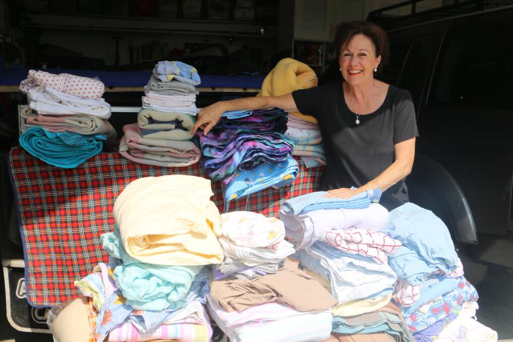 SHEETS & BLANKETS: Anna Bay's Kerrie Cottrill is calling for donations of sheets and blankets, as well as volunteer help, to assist injured and badly burned wildlife.