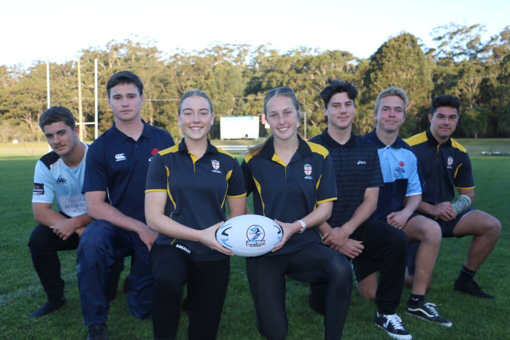 FUTURE STARS: Nelson Bay Junior Rugby Club rep players (from left): Logan Fenwick, Toby Fraser, Zali McDowell, Jacinda Summers, Jack Vincent, Lachlan Collins and Liam Page.