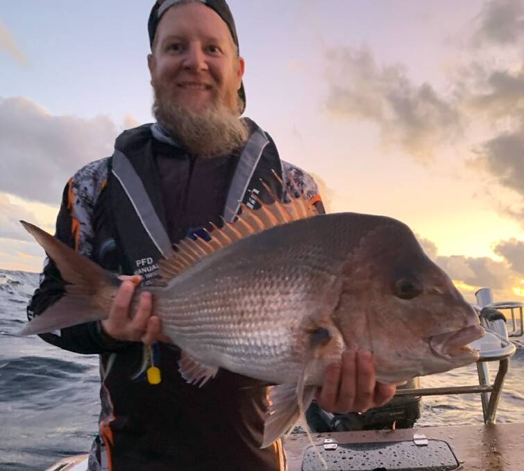 CATCH OF THE WEEK: Salamander champ Gavin Cameron with a cracker Broughton Island snapper taken on 7 inch plastic.