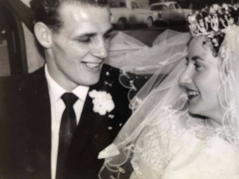 MOMENT IN TIME: Kevin and Deanna Warden on their wedding day, September 30, 1961. Picture: Supplied