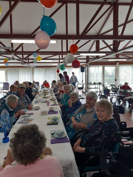 REOPENED: Harbourside Haven residents enjoy a special morning tea. Picture: Supplied