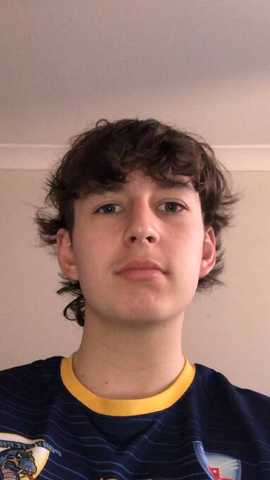 Huxley Rowe, 15, is participating in Mullets for Mental Health during September. 