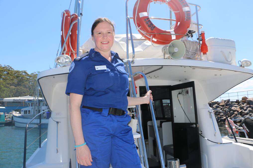 LEADER: Salamander Bay's Rebecca Harband from Port Stephens Marine Rescue has won a scholarship to study for a Diploma of Public Safety, Emergency Management.