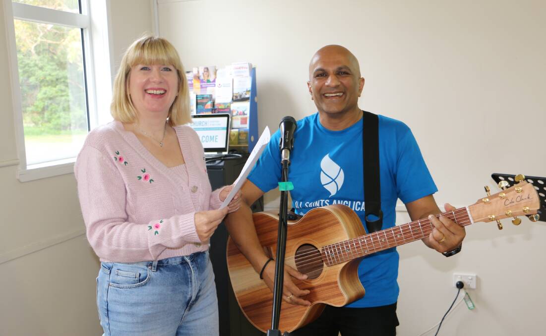 STRESS-FREE: All Saints couple Catherine and Kesh Govan, an accomplished guitarist and singer, invite people from all walks of life to their newly opened cafe church conducted every Sunday in the church hall from 5-6pm.