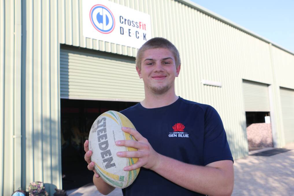 BIG DREAMS: Raymond Terrace's Logan Badger, 16, looking forward to another successful season in rugby union.