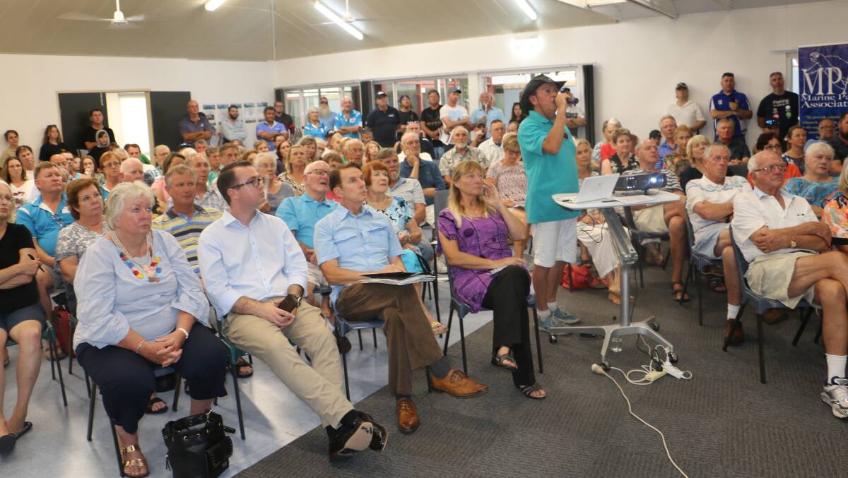 ROOM FULL: It was standing room only at a public meeting hosted by the Marine Parks Association in its bid to have Port Stephens included on the World Heritage list.
