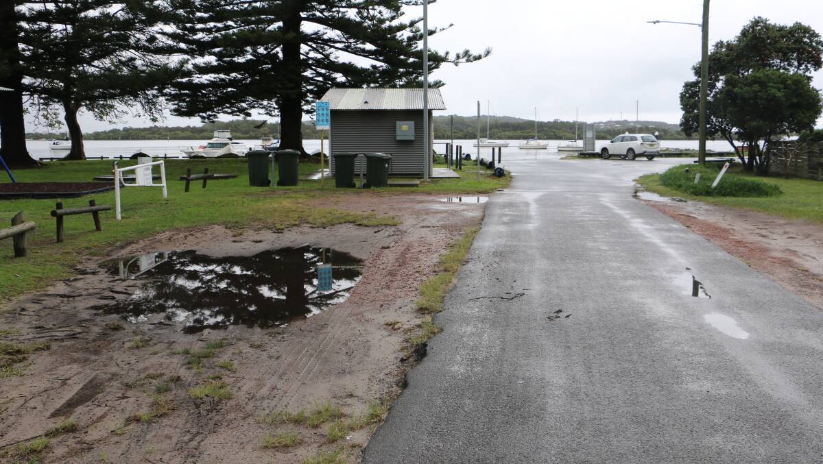 REPAIR: Repairing the road to the boat ramp is one of the many issues highlighted by residents of Taylor Beach.