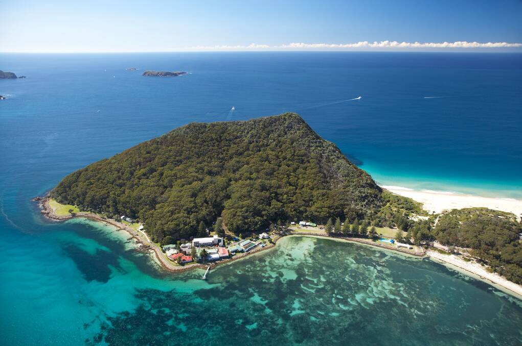 PRESERVE: An aerial view dating back to around 2007 of the Tomaree Lodge and headland at Shoal Bay. Tomaree Headland Heritage Group has been successful in obtaining grant to commission an historic account of the iconic site.