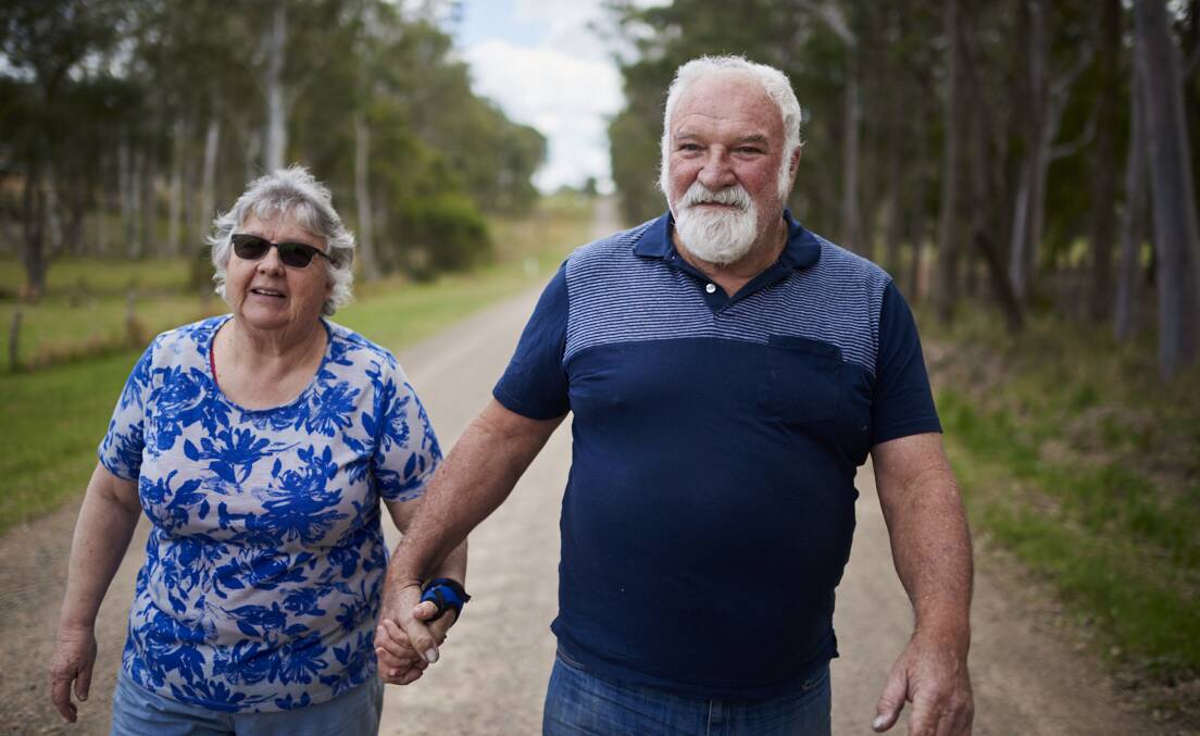 LIVING IT UP: Finding a new lease on life are Medowie's Mariann and Ray Clarke enjoying the outdoors. Mariann has regained 80% of hearing since her cochlear ear operation.
