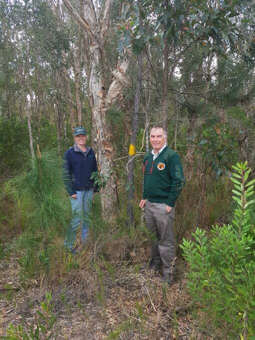 ENVIRO PROGRAM: Laurence Penman (National Park ranger) with Stacy Mail (Landcare coordinator) who will work with Tilli Landcare on the envirotrust project.
