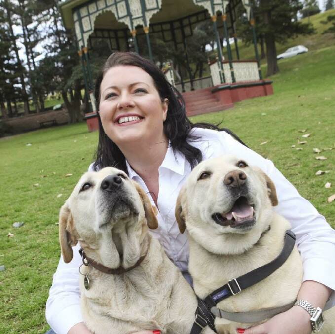 NEW POLICY: Cr Jaimie Abbott, pictured with her dogs Charlize and Mika, expects that council will receive submissions on the new policy.
