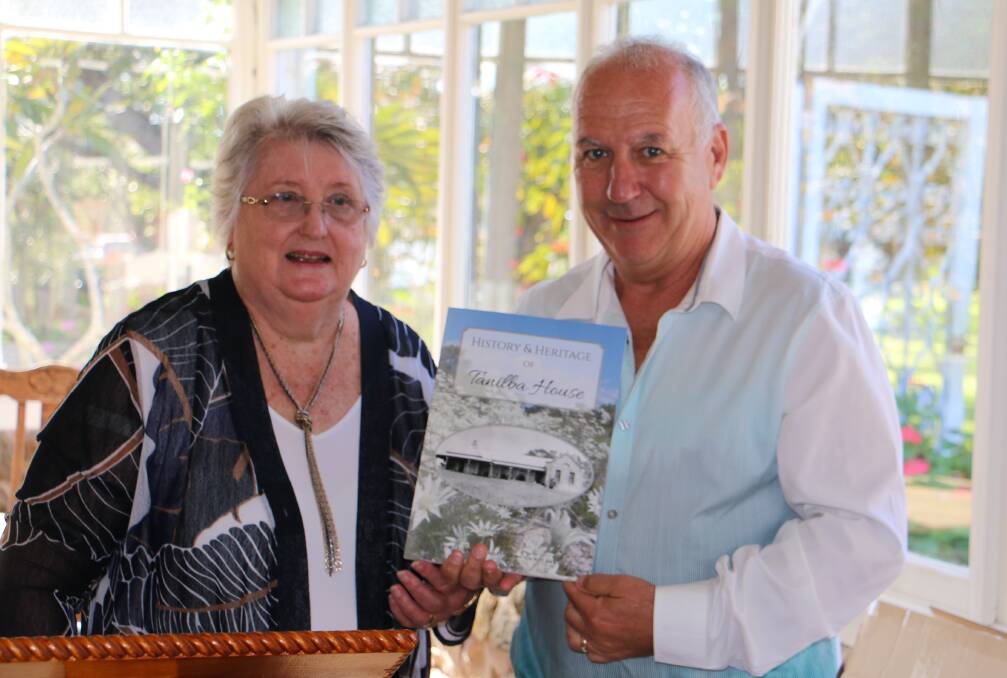 LAUNCH: Author Denise Gaudion with Cr Paul Le Mottee at the book launch held at Tanilba House.