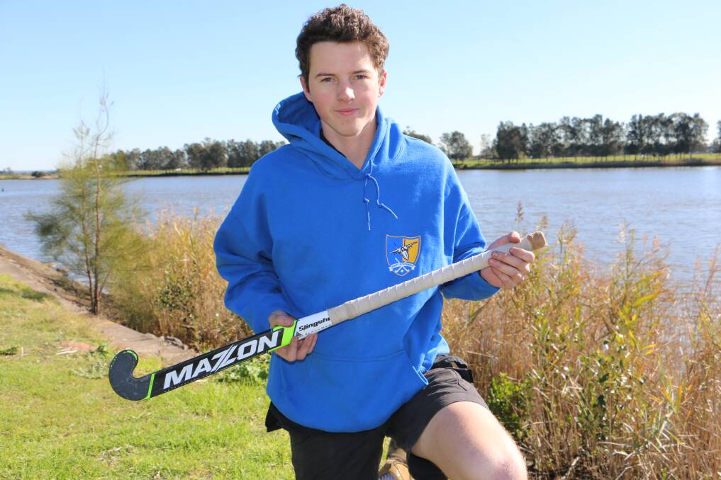 STATE SQUAD: Anna Bay's Brad Fletcher, 18, has an opportunity to represent his state at the hockey championships later this year.