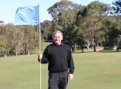 DEVELOPMENT: Board president Bernie Roberts at the Muree golf course's ninth green which will have to be moved to allow for the Over 55s senior living development.