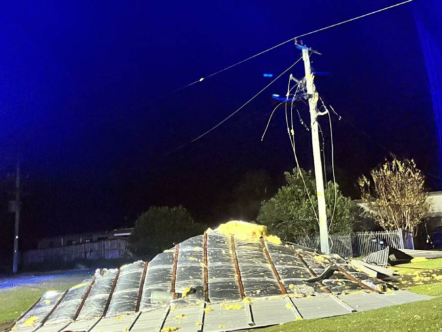 SES Port Stephens crews responded to a number of fallen trees caused by damaging winds on Monday night. Pictures: Courtesy of SES Port Stephens Unit