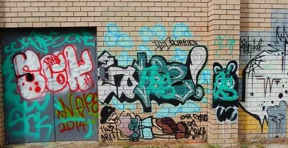 Residents are being encouraged to join the many volunteers who are keeping the streets and buildings of Port Stephens clean of unsightly graffiti 24 hours a day. Pictures: Supplied
