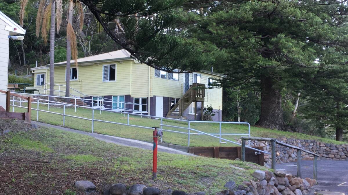 One of the waterfront buildings at Tomaree Lodge.