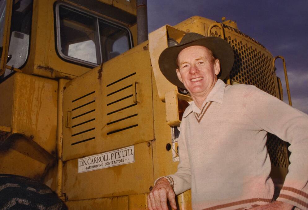 IDENTITY: Anna Bay's Danny Carroll was the only earthmover on the Tomaree Peninsula for some 30 years. Photo: Supplied by the Carroll family