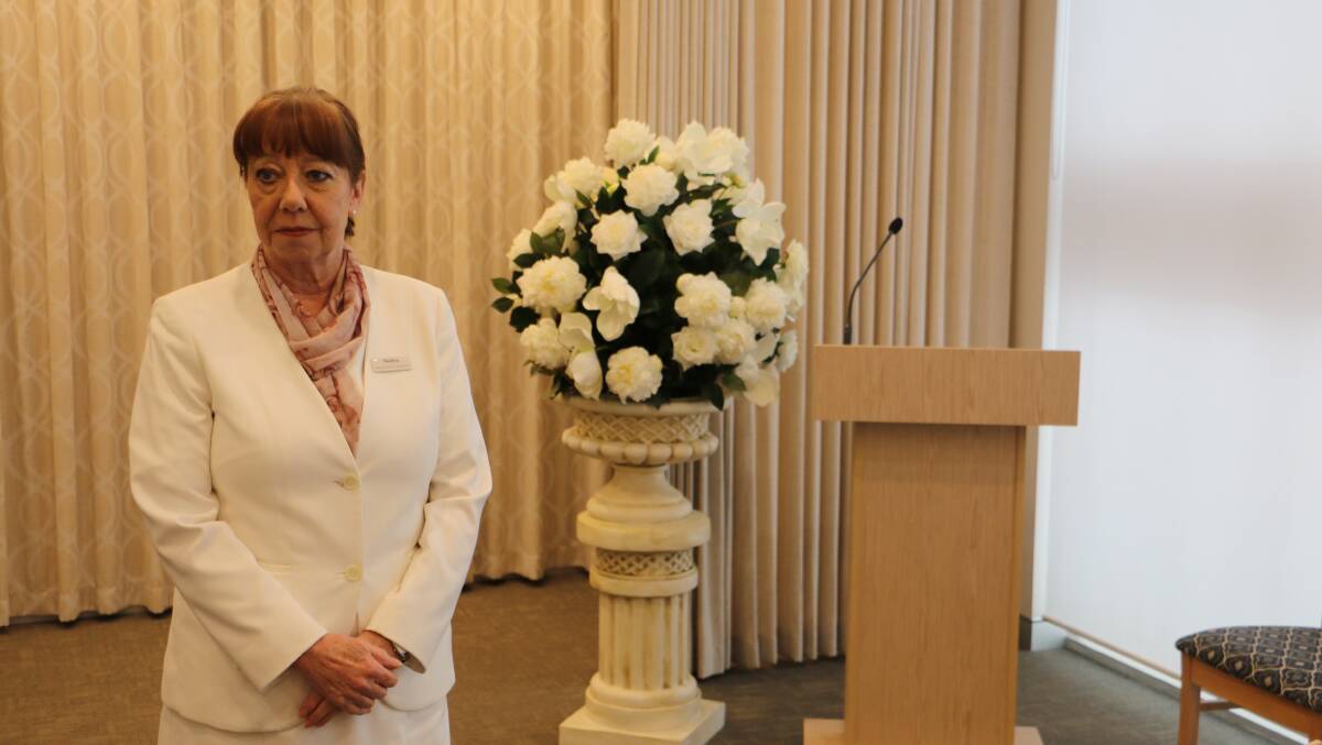 RESPECT: White Lady Funerals location supervisor Nadine Stone at the Salamander Bay chapel.