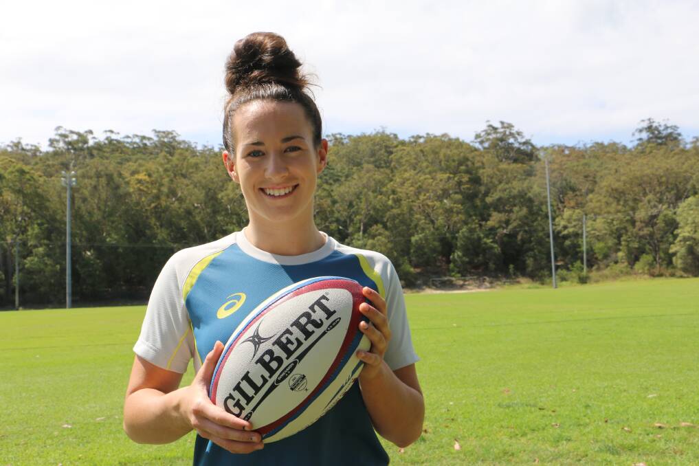SEVEN'S HEAVEN: Nelson Bay's Maya Stewart, 18, is making huge inroads in both forms of the game of rugby union.