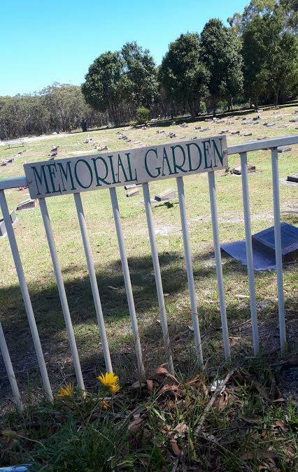 DESTROYED: The Anna Bay memorial garden where plants were removed by Port Stephens Council. Picture: Supplied