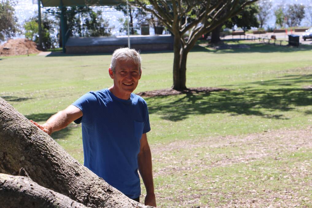 AMBITIOUS: Tomaree Museum Association president Ian Farnsworth in Neil Carroll Park at Nelson Bay's Fly Point.
