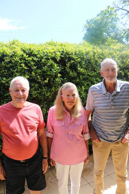 SUPPORT: Port Stephens Parkinson's support group members (from left): Bob Crampton, Laurelle Gordon-Smith and Ted Smith, from Anna Bay. 