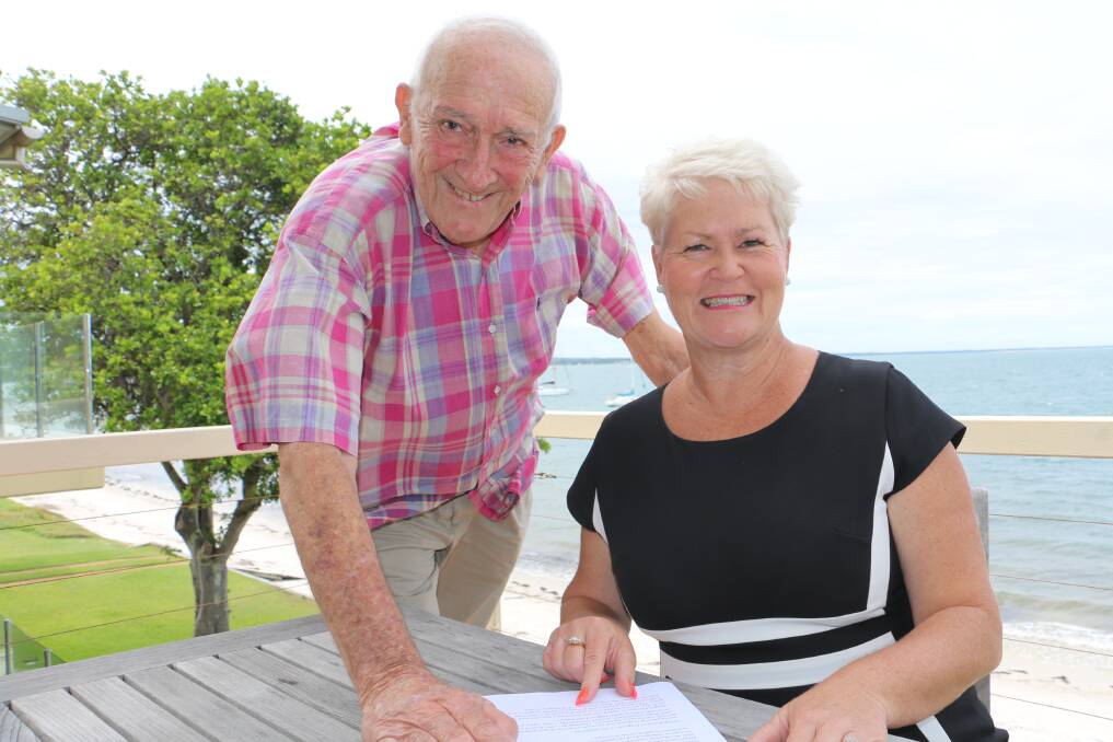 NEW SERVICE: COPSY vice-president Geoffrey Basser and media officer Jewel Drury prepare for the MArhc 20 launch of the mental health program in Port Stephens.