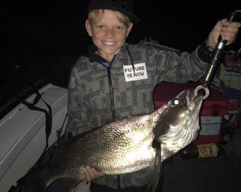 PIC OF THE WEEK: Medowie champ 13 year old Bailey Eyrich with a cracker mulloway caught over the wreck.