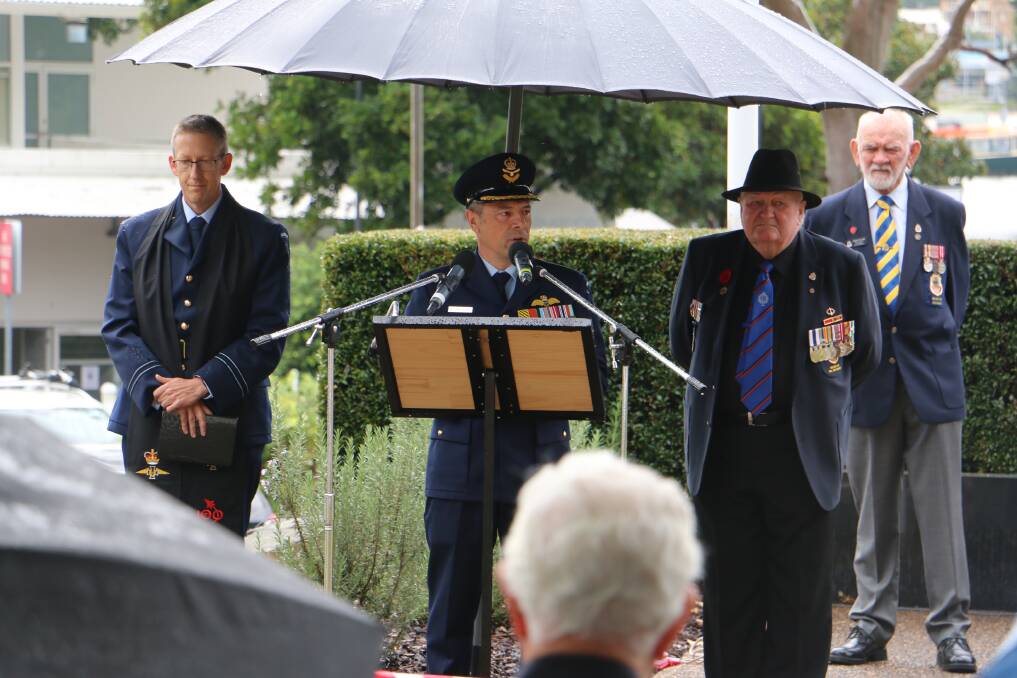 Photos from the RAAF centenary service in Nelson Bay on Wednesday, March 31. Pictures: Charlie Elias 