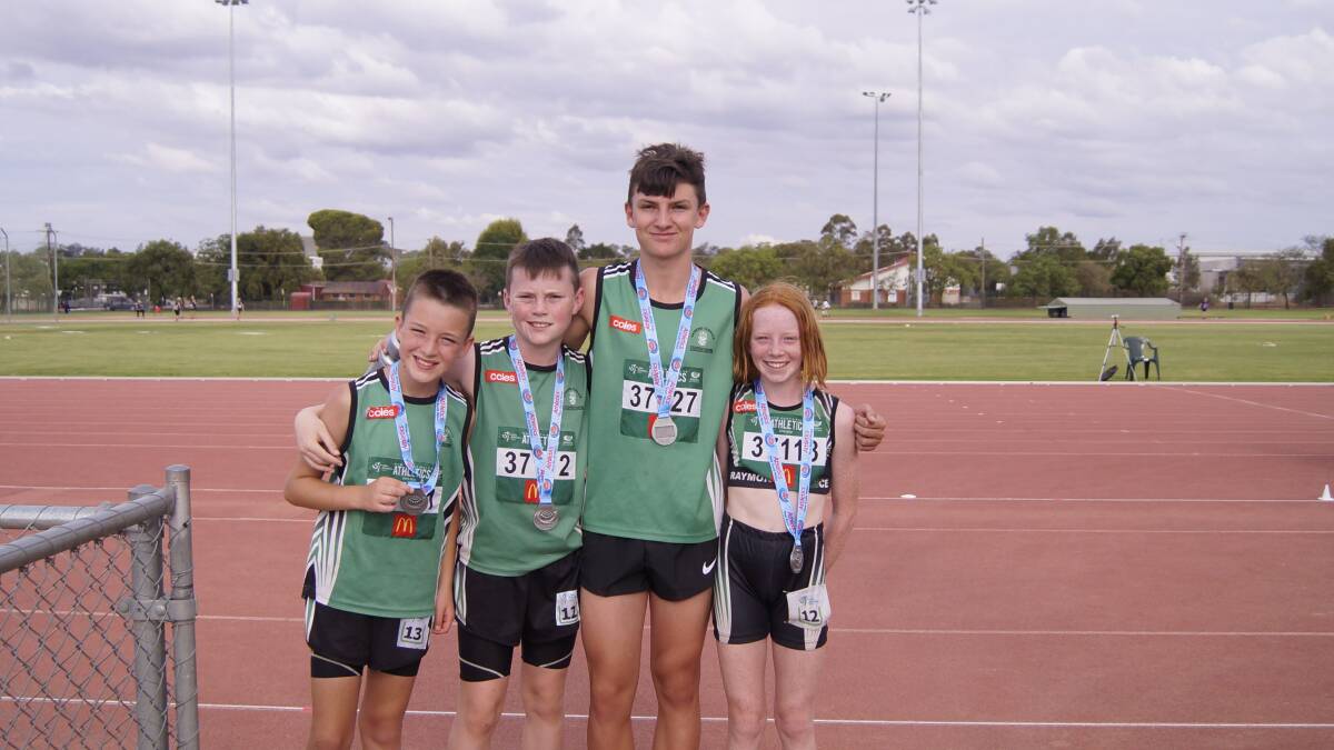 Raymond Terrace athletes at the NSW country championhsips in Dubbo.