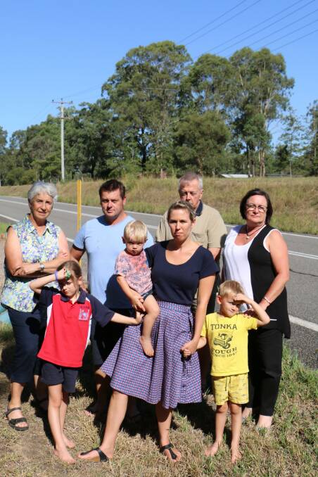 OPPOSED: Some of the Brandy Hill residents who objected to the expansion of the Hanson rock quarry. Picture taken February 2019.