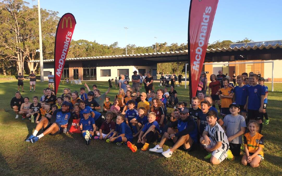 The Nelson Bay Football Club and Newcastle Jets clinic.