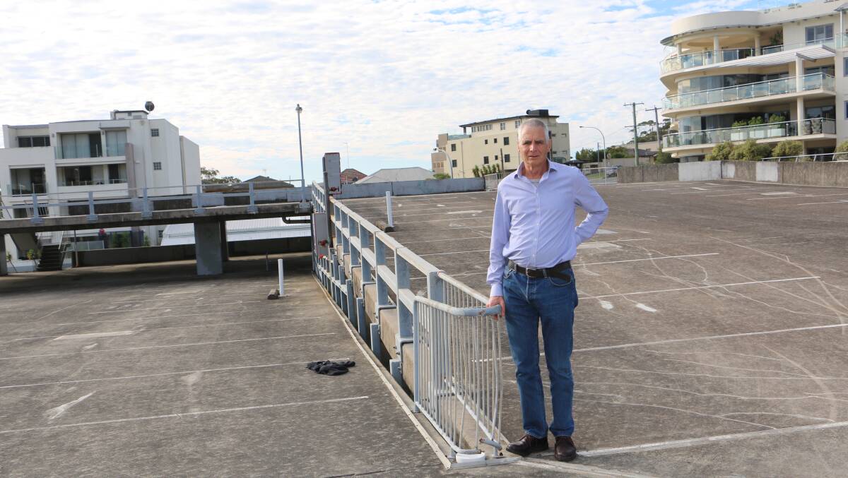 TEAR IT DOWN: East ward councillor John Nell says Port Stephens Council should fund the demolition of the Donald Street East carpark.