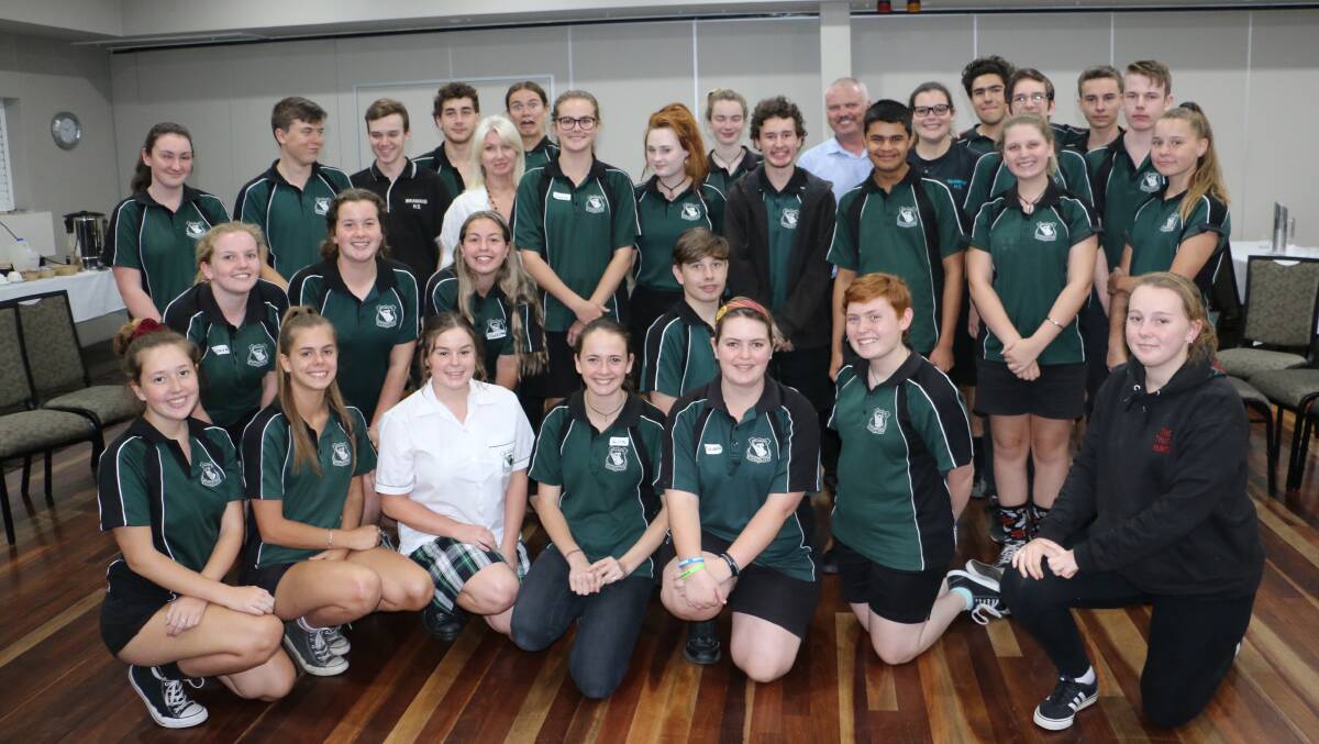 WOW: Irrawang High's Year 10 students and staff involved with the World of Work program held at Raymond Terrace Bowling Club.