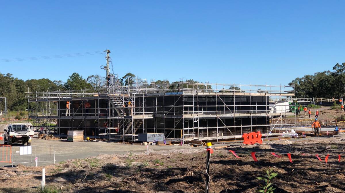 UPGRADE: Construction work is underway on the Tanilba Bay wastewater treatment plant. Picture: Supplied