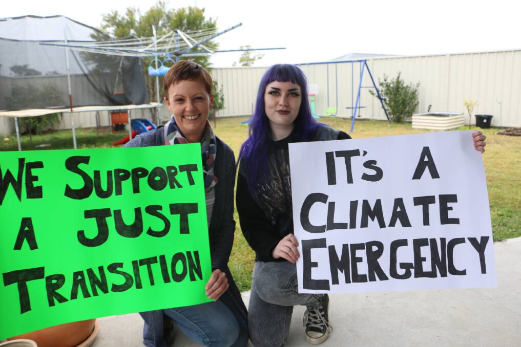 DAY OF ACTION: Climate Action port Stephens founders Alisha Onslow and Sarah Ekins.