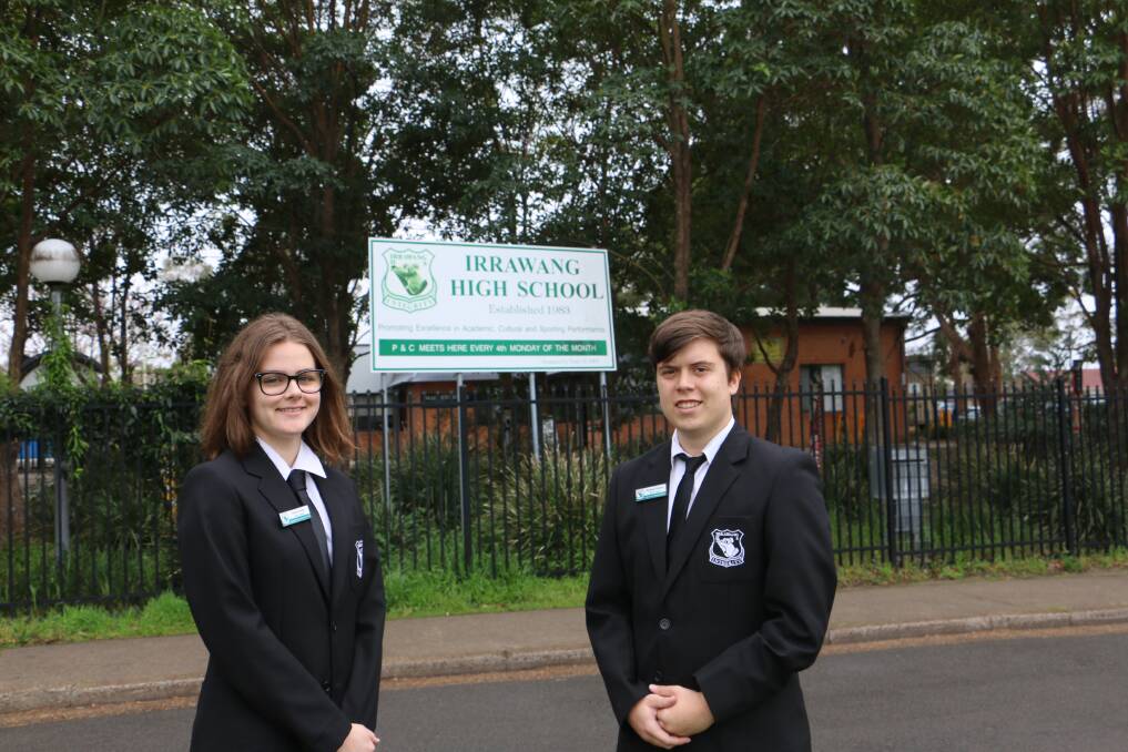 HSC READY: Irrawang High students Sierra Noffke and Nicholas Hopper, both 17, say they are prepared for the HSC exams starting on October 20.