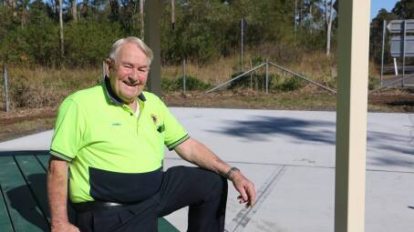 REVIVAL: Raymond Terrace Lions club member Dennis Moore at the site of the new Driver Reviver kiosk at Raymond Terrace's Twelve Mile Creek road stop.