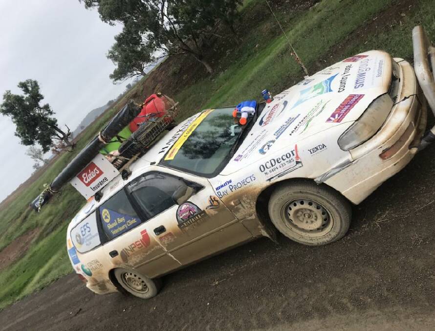 RALLY: Darren James' rally car. Picture: Supplied